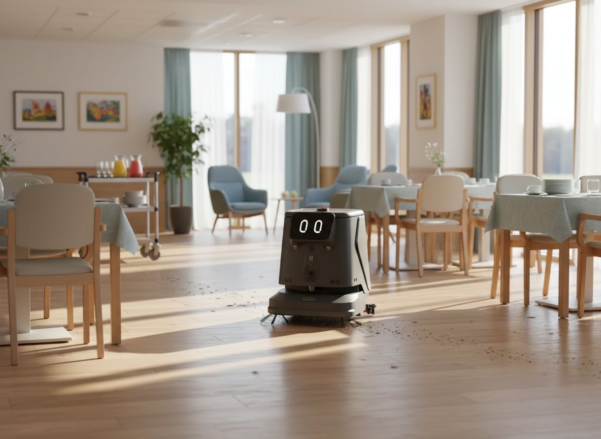 Cleaning corridors and common rooms